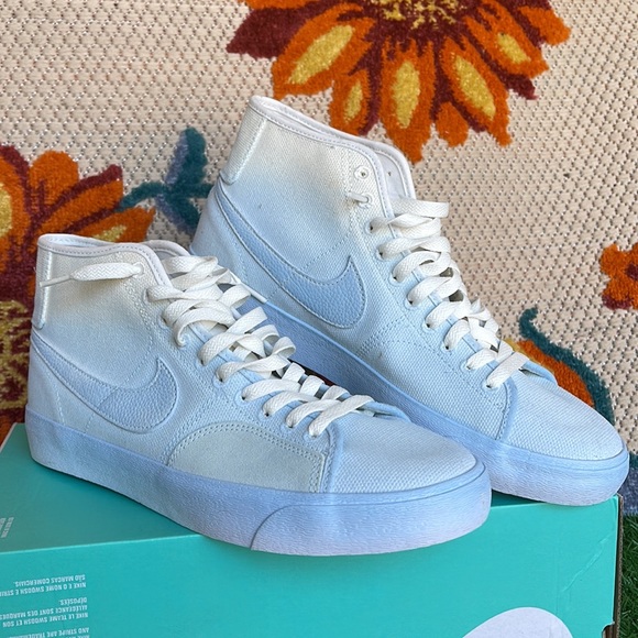 Nike SB BLAZER COURT MID PREMIUM Celestine Blue Men’s sneakers - athletic shoes - Picture 12 of 16